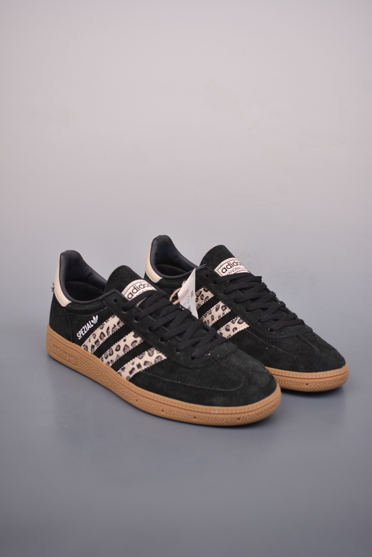 Adidas Originals Handball SPZL Black Khaki Leopard Print JH9092