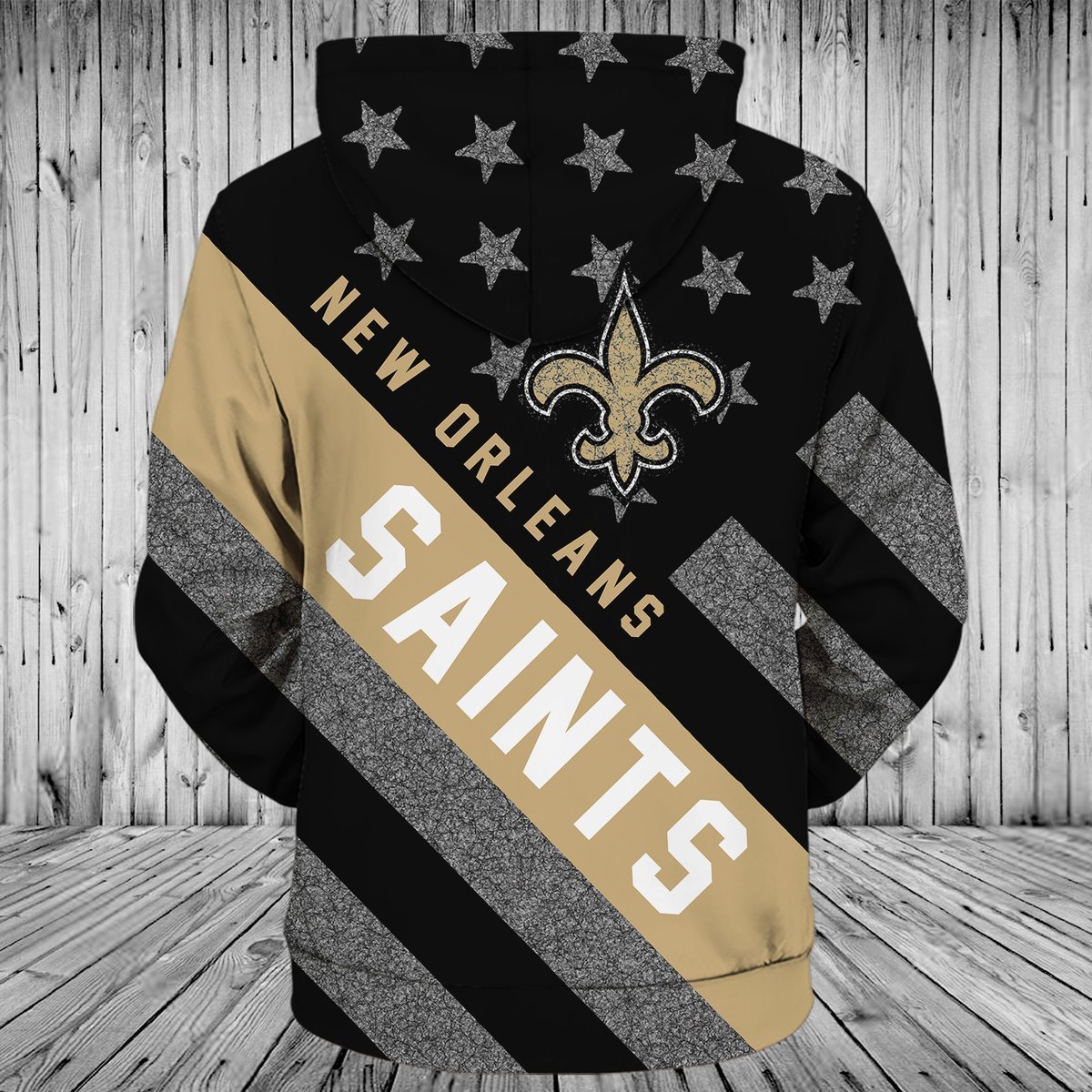 SAINTS HOODIE 3D FLAG5