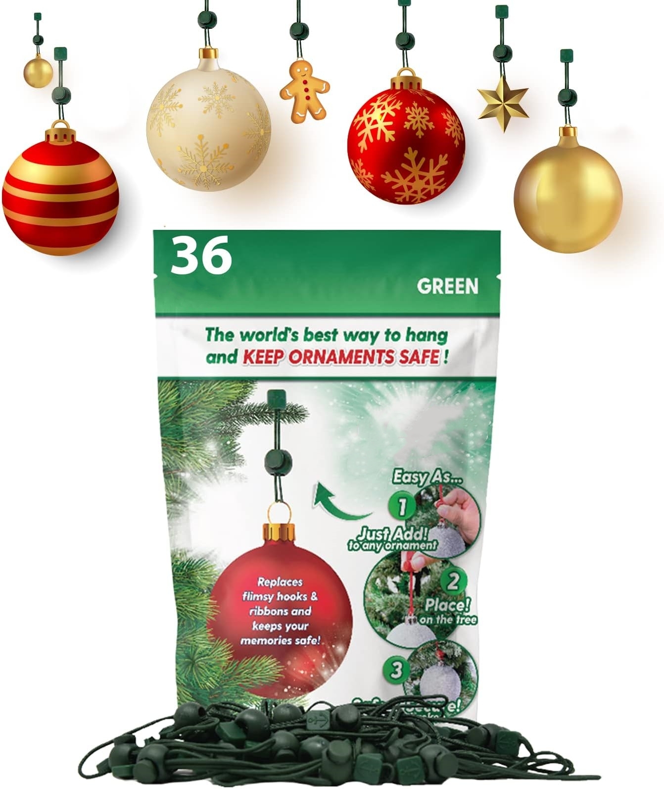 On Sale🔥Ornament Hooks for Hanging Christmas Decorations