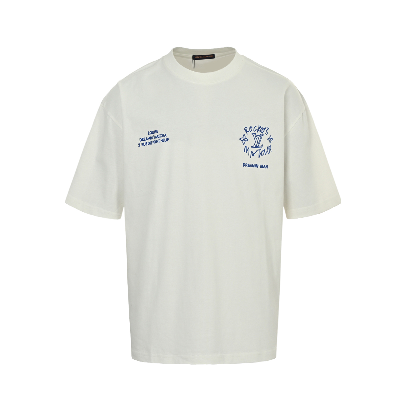 Louis Vuitton 25ss dream slogan print short sleeve