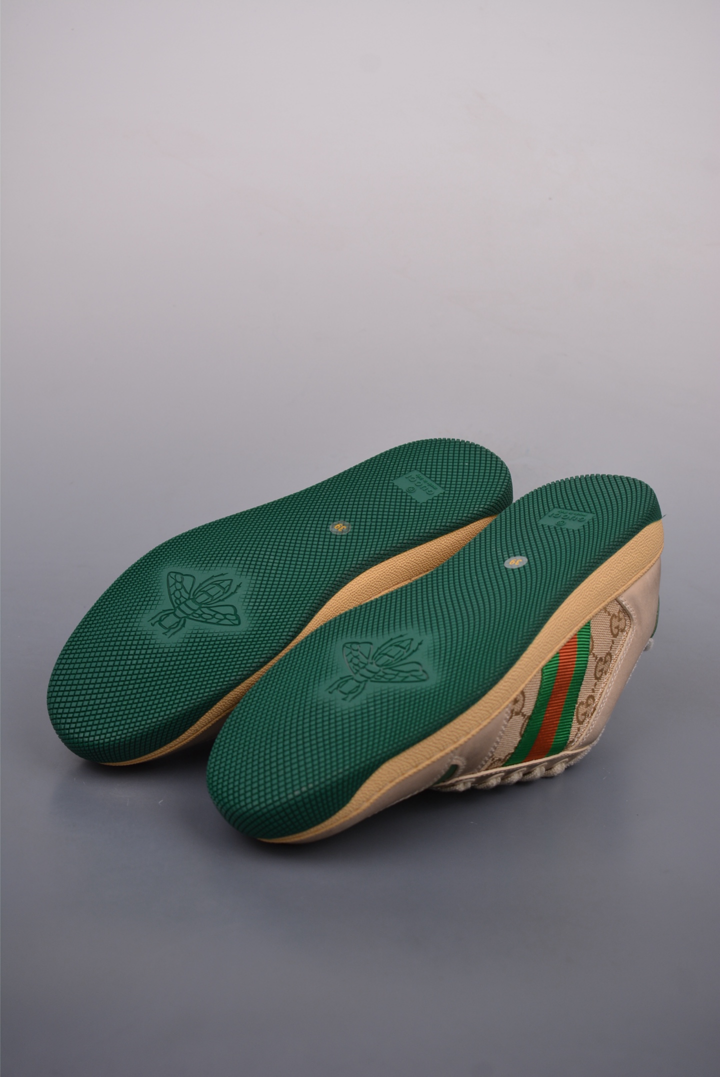 Gucci Screener GG Sneaker Low Beige Dark Green Orange