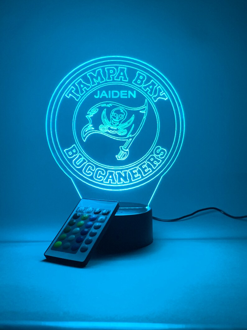 TAMPA BAY BUCCANEERS 3D LAMP PERSONALIZED