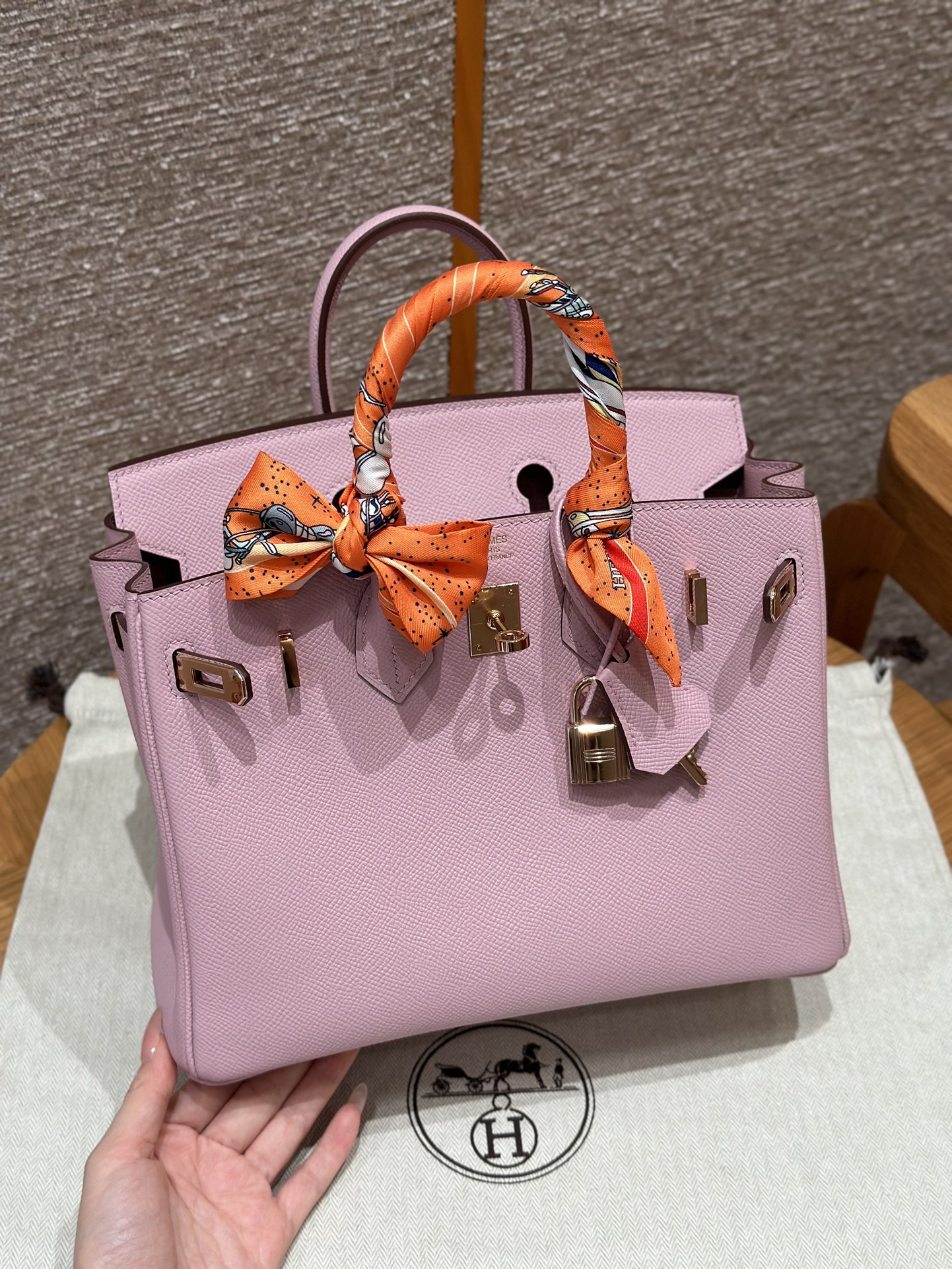 Hermès Birkin x9Mauve (Handmade to order)