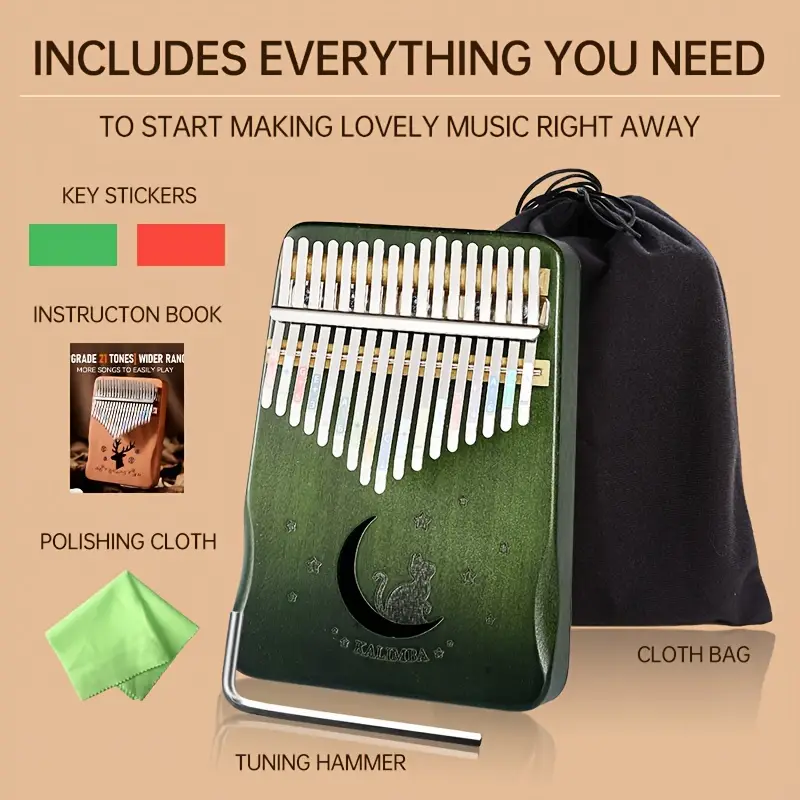🎶🎶17-Key Kalimba Thumb Piano for Beginners