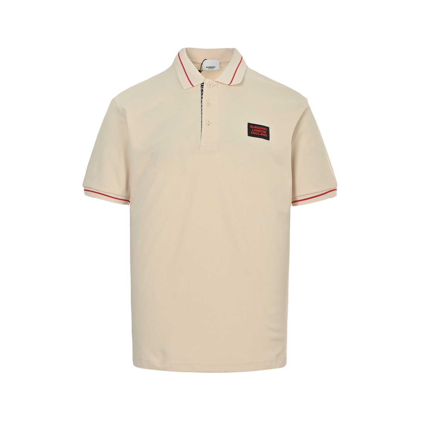 Burberry 25ss chest logo lettering Polo short sleeve
