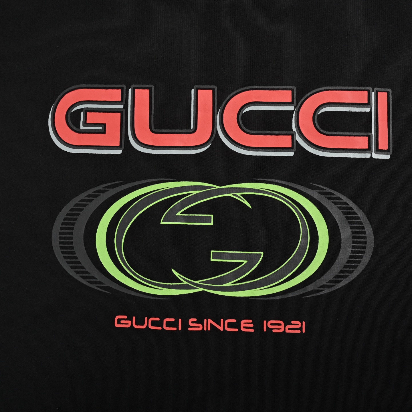 Gucci 25ss multi-element printed short sleeves