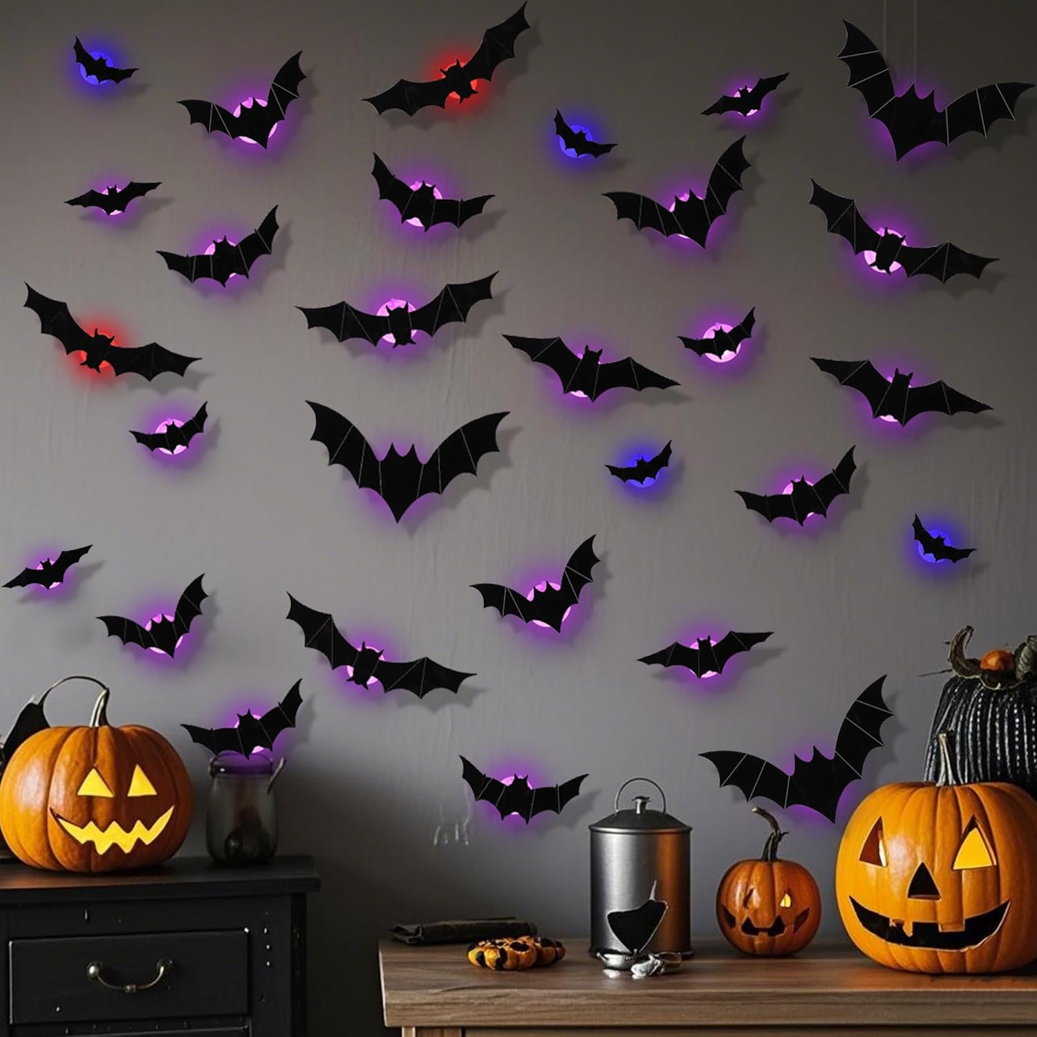 🔥On Sale🔥12pcs/set 3D Bat Design LED Decoration🔥Buy 4 Sets FREE SHIPPING