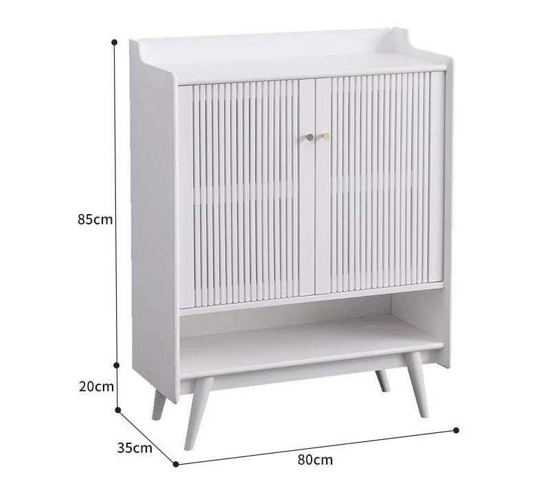 Luis Buffet Nordic Sideboard Storage / Solid Wood Shoe Cabinet