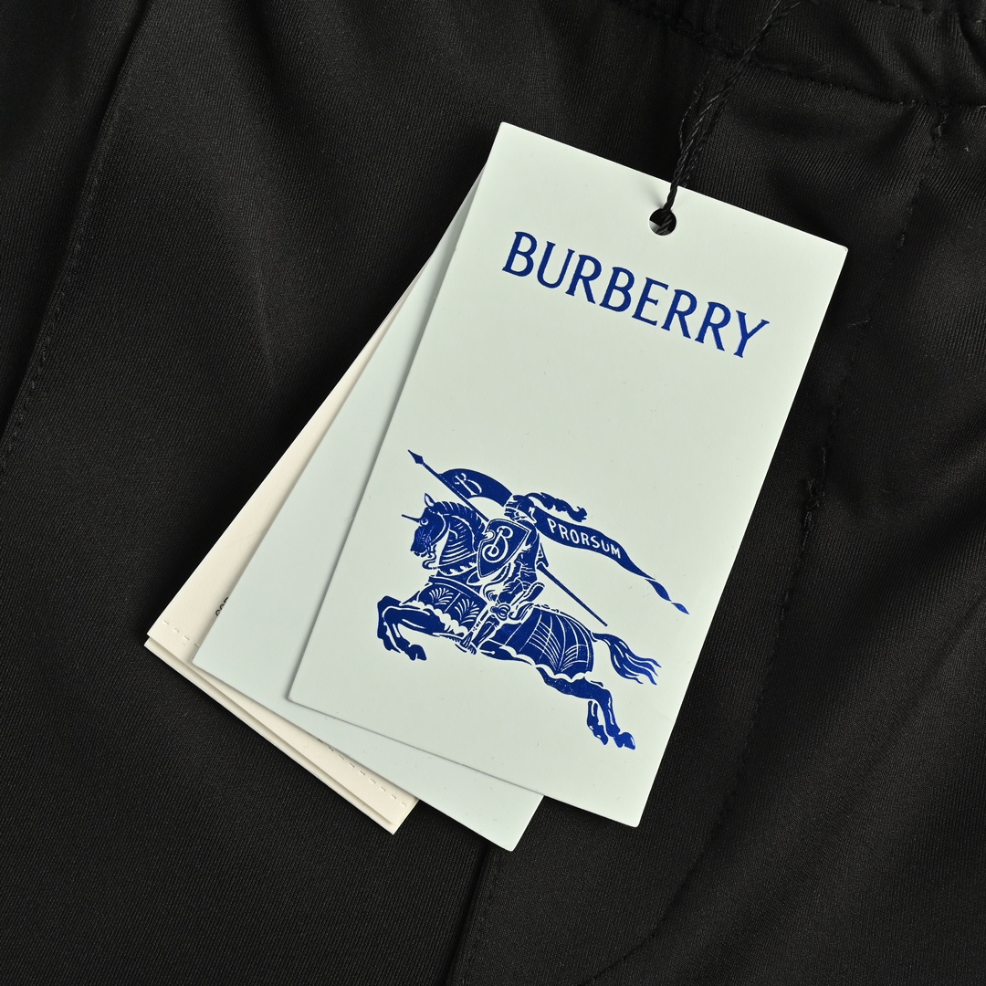 Burberry 24Fw Waterbird Suppressed Embroidery Side Ribbon Set Trousers