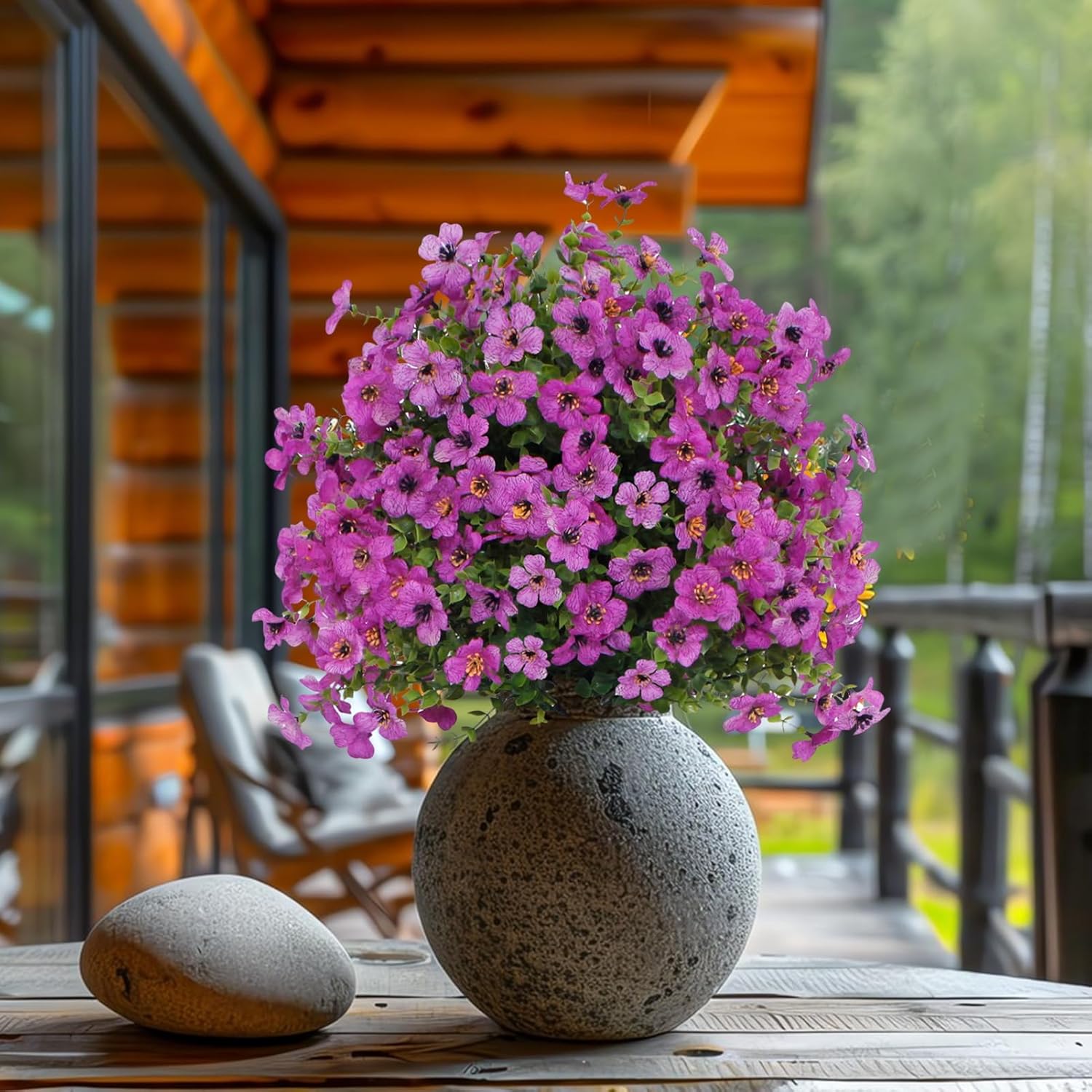 🔥FLASH SALE - 60% OFF🔥UV Resistant Faux Flowers Shrubs with Spikes