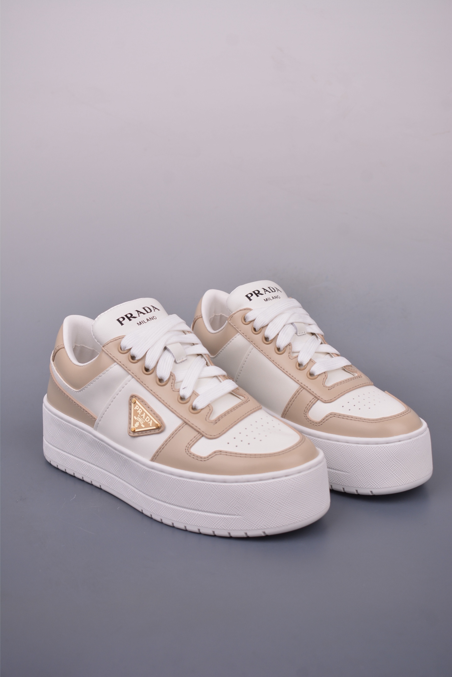 Prada Downtown Bold series thick-soled casual shoes apricot 1E792M_3LPG_F0P09_F_050