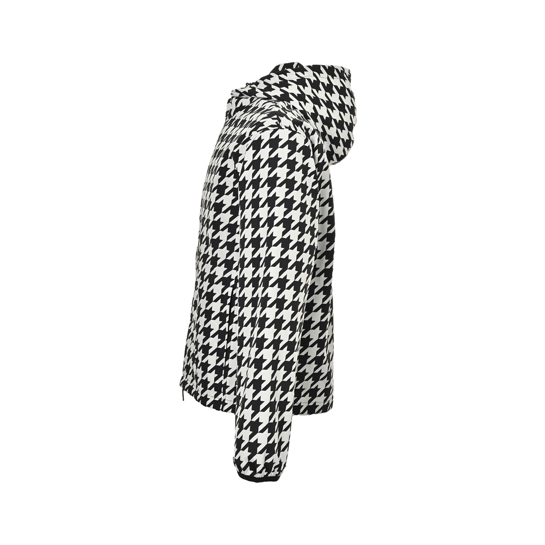 Burberry 24Fw houndstooth reversible hooded jacket