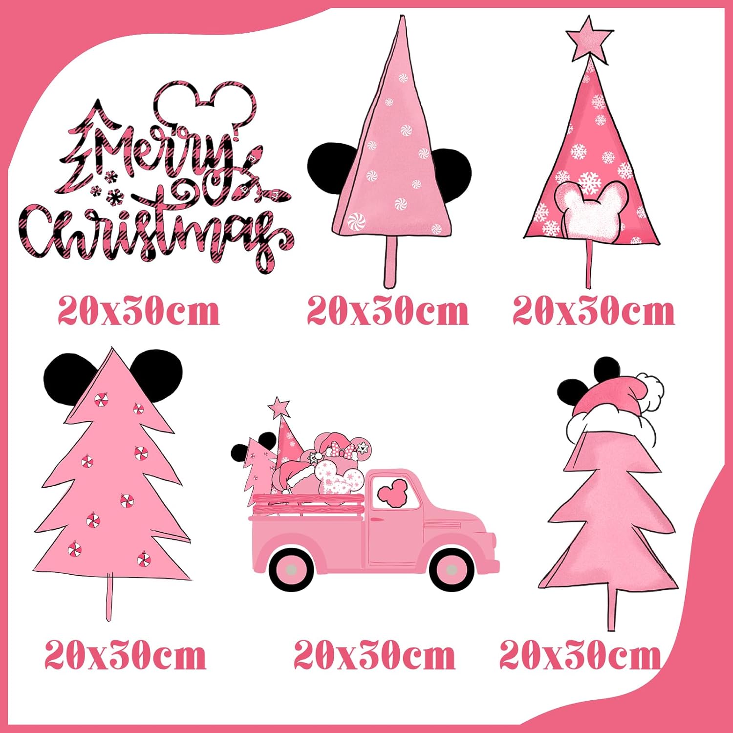 On Sale🔥Set of 9 Sheets / 54 pcs Christmas Window Clings