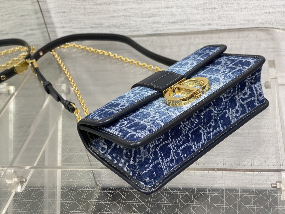 Dior Montaigne Denim Series Chain Bag