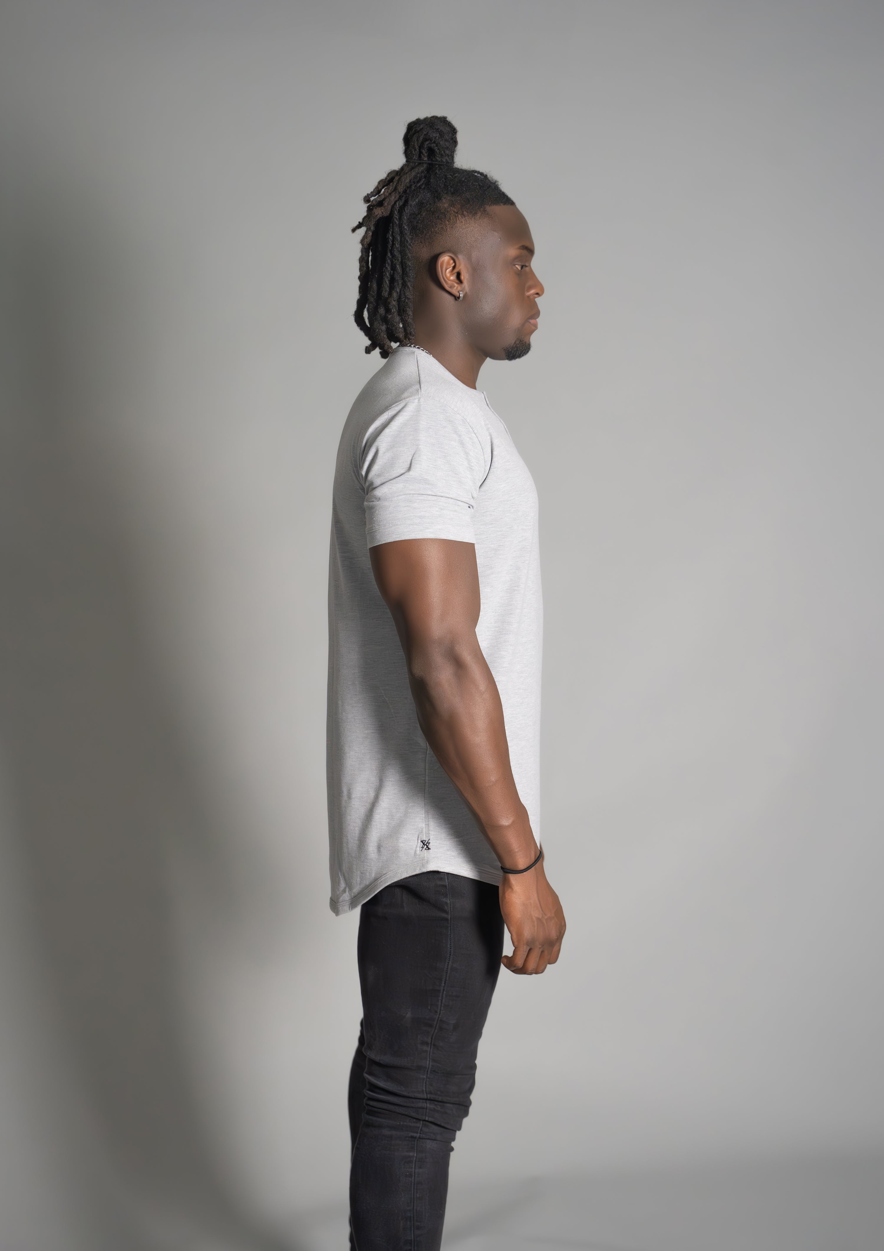 Henley Curved Hem