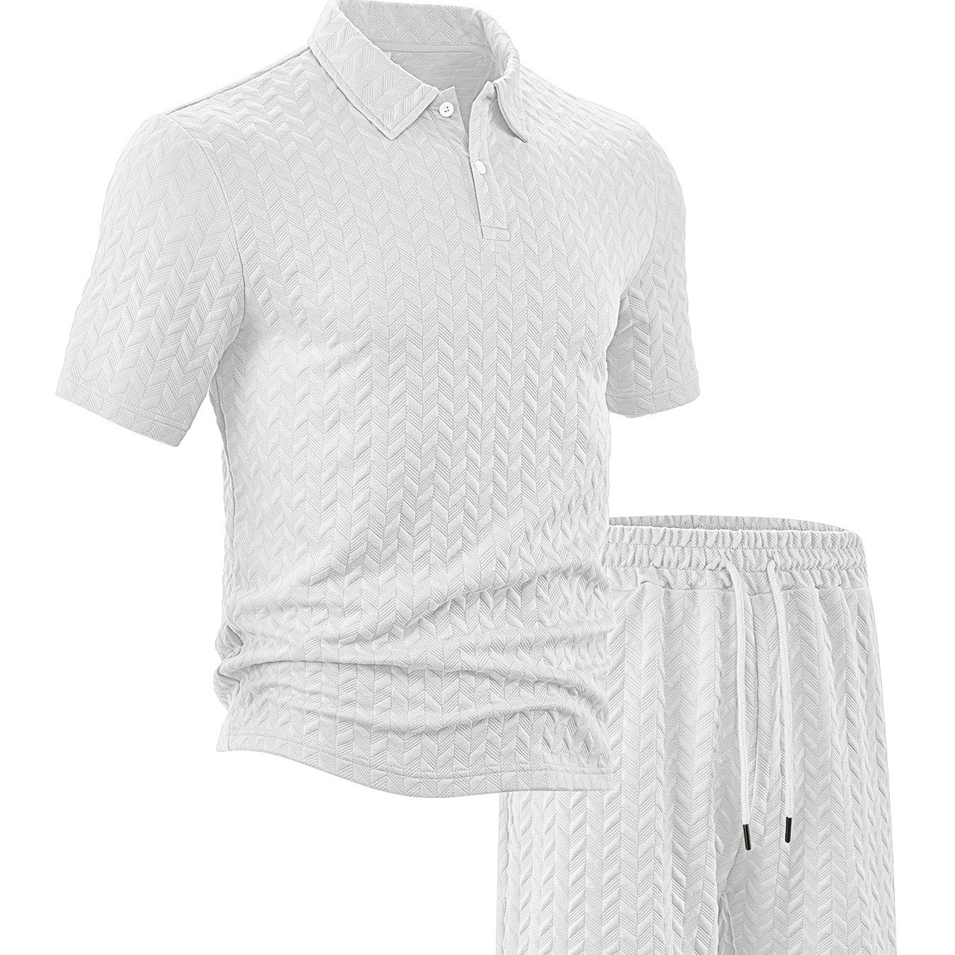 Men's Casual Shirt & Shorts 2-Piece Set
