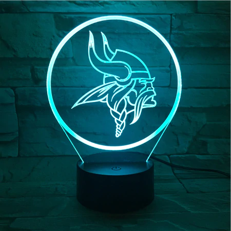 MINNESOTA VIKINGS 3D LED LIGHT LAMP