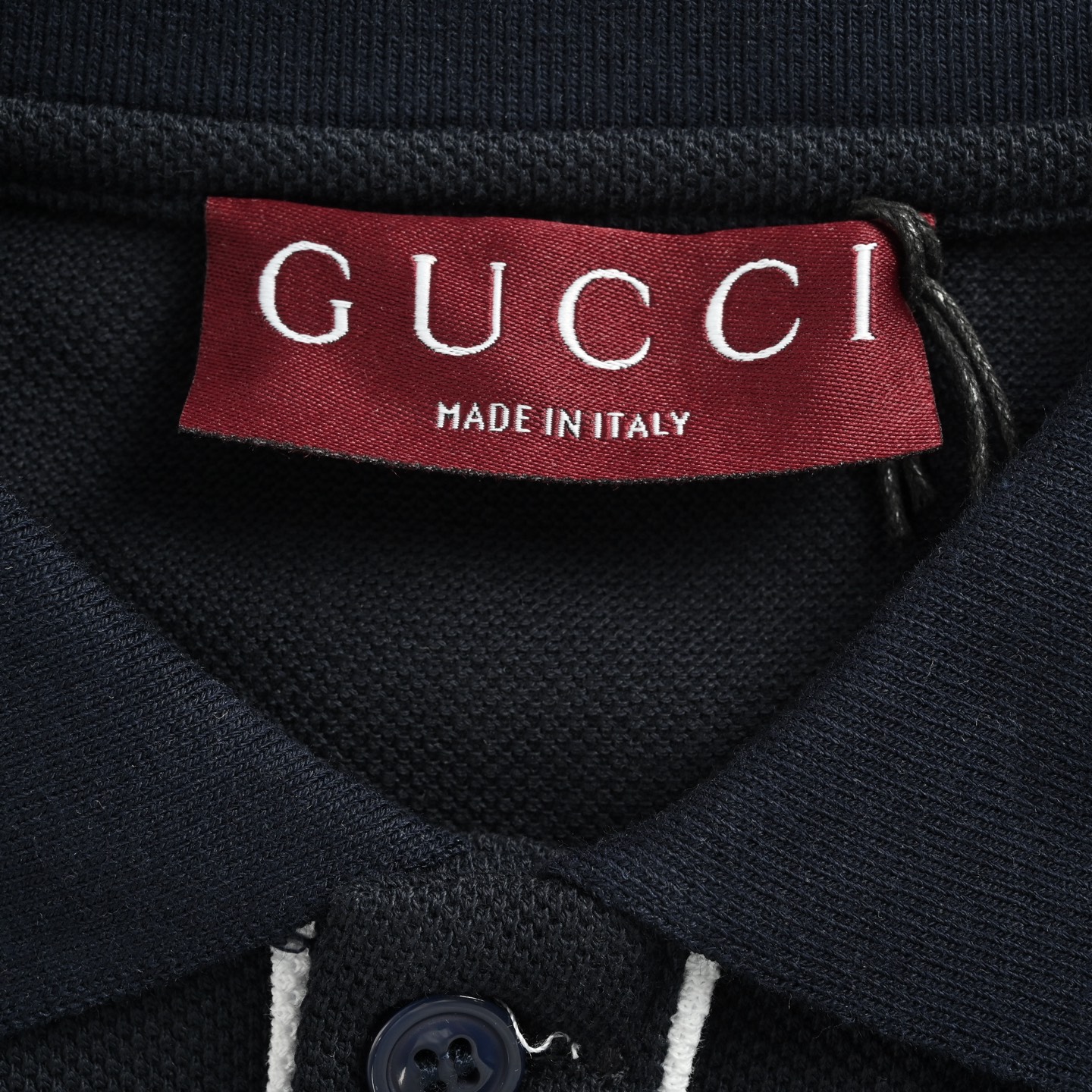 Gucci 25ss embroidered small logo Polo short sleeve