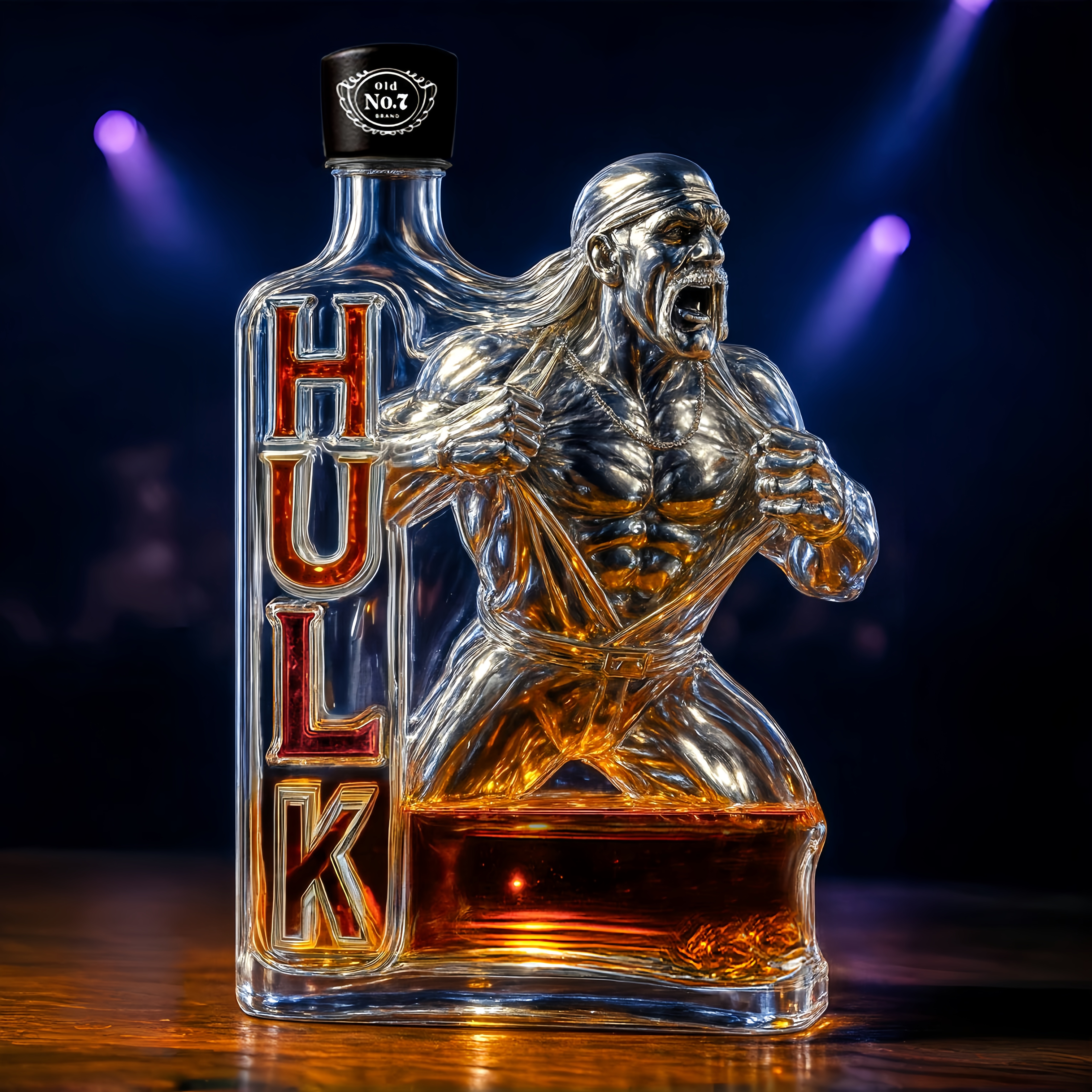 Hulk Hogan Memorial Edition Whiskey Bottle