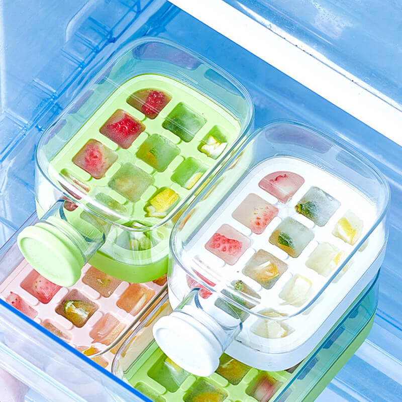 🔥On Sale🔥Ice Cube Bottle With Straw