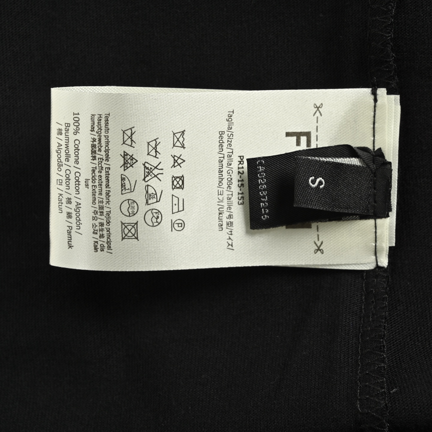 Fendi 25ss FF color label letter embroidered short sleeve