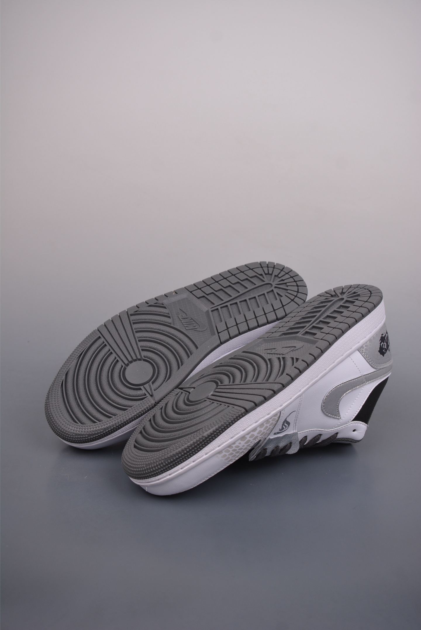 2025 Snake Year Limited Edition Air Jordan 1 Low Gray, White and Silver 553558-152