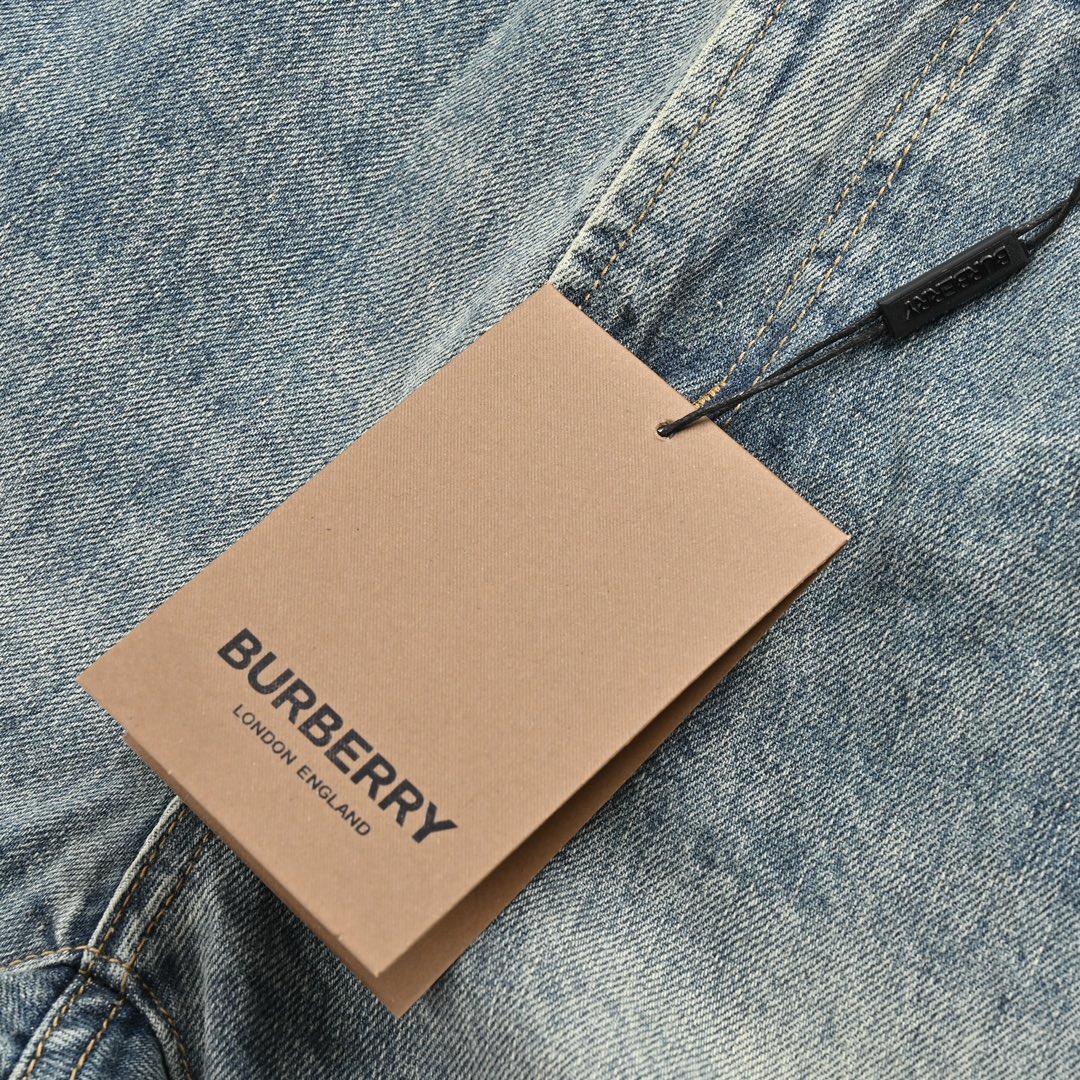 Burberry 23Fw pocket embroidered wheat ears jeans