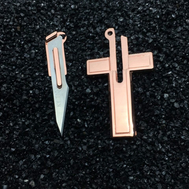 Cross Necklace Pendant Self-Defense