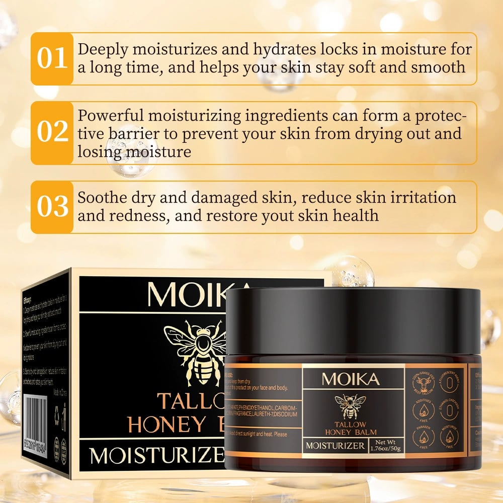 💖Beef Tallow Beeswax and Honey Face Moisturiz💥