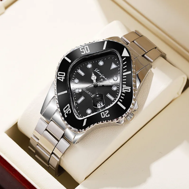 Men's Watch Stainless Steel Twisted
