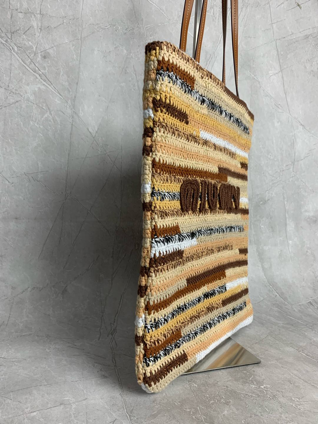 Miu Miu vertical embroidered handbag 5BG248
