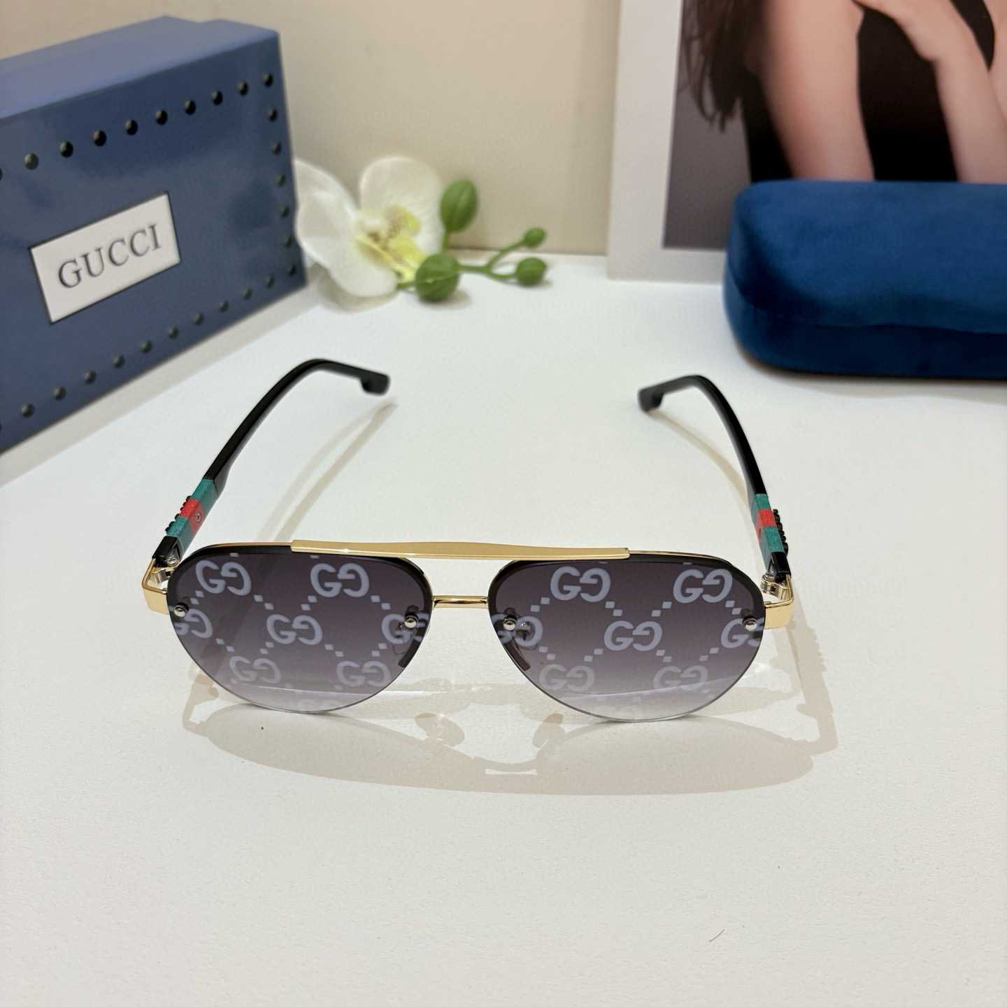 Gucci rimless sunglasses