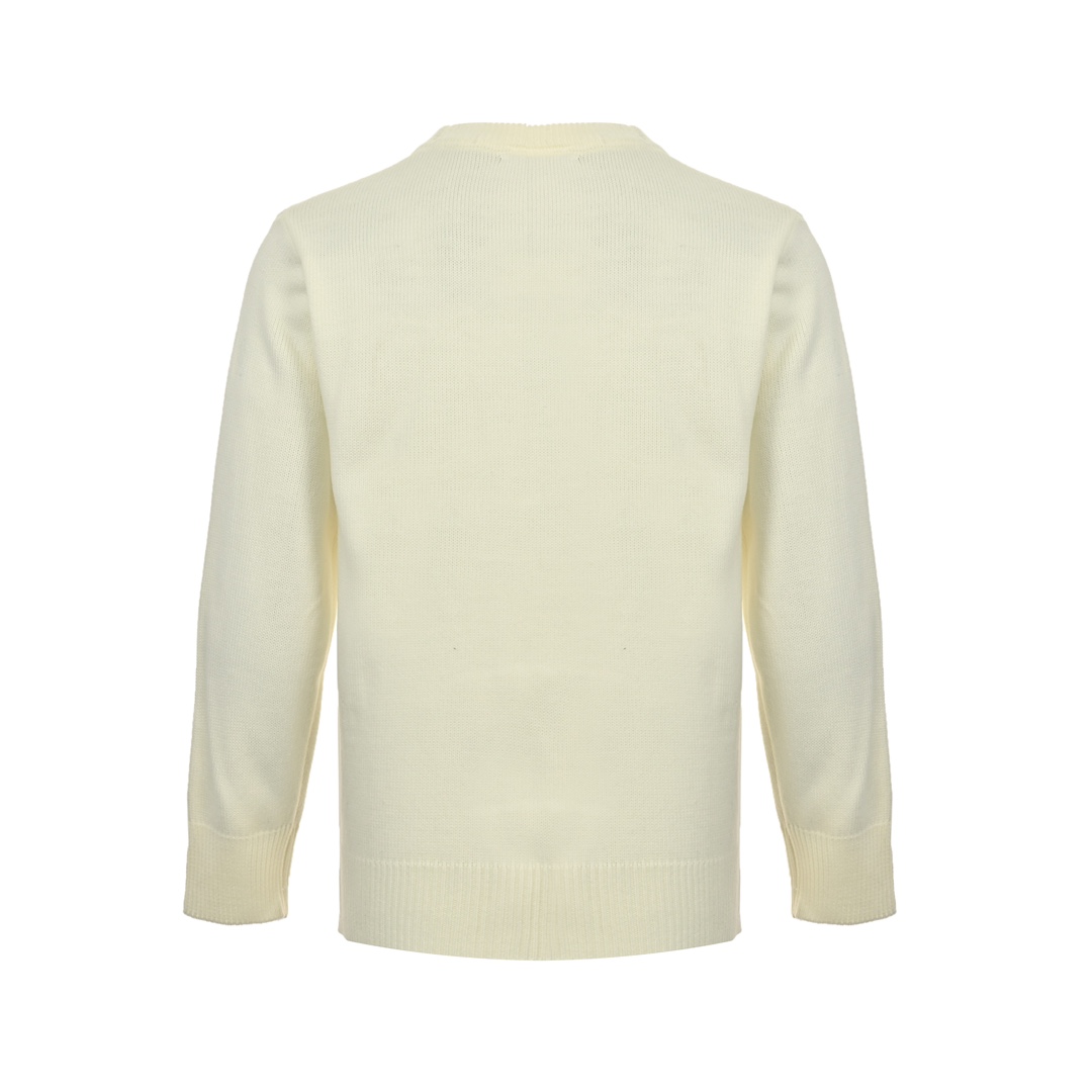 Dior 24Fw Archives Labels logo embroidered knitted pullover sweater