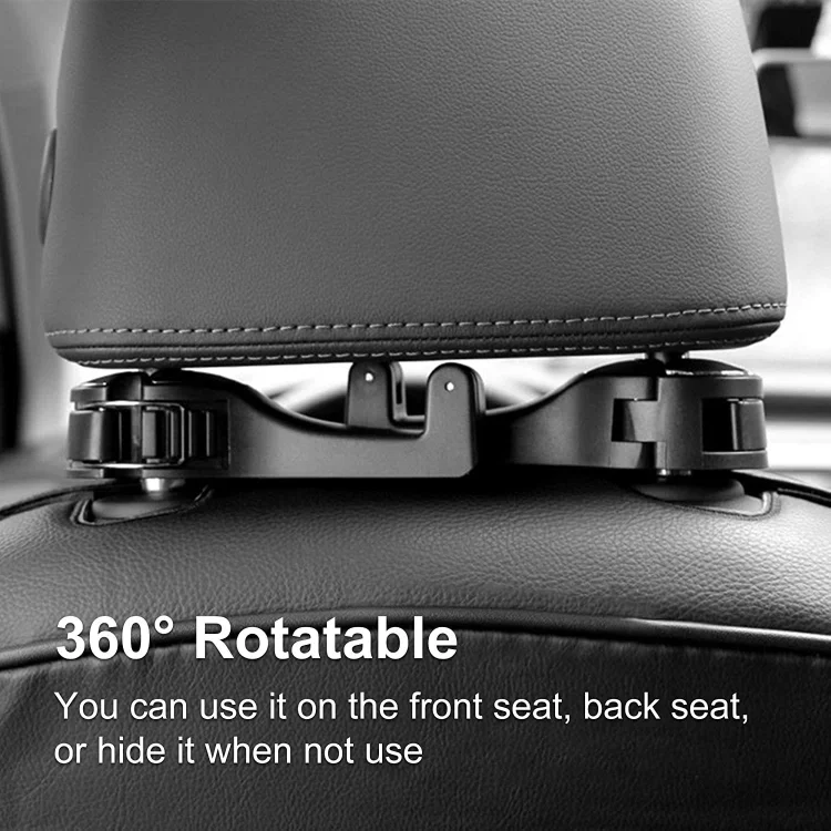 🔥Last Day Promotion 50% OFF-2 In 1 Car Seat Hooks For Purses And Bags With Phone Holder-BUY 3 GET 3 FREE & FREE SHIPPING