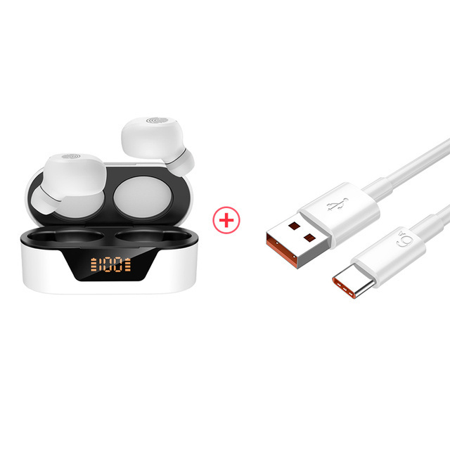 RUSAM BL31 Bluetooth Headset TWS Wireless Headphones Smart Touch Control Game Earbuds Active Noise Cancellation Sport Earphones