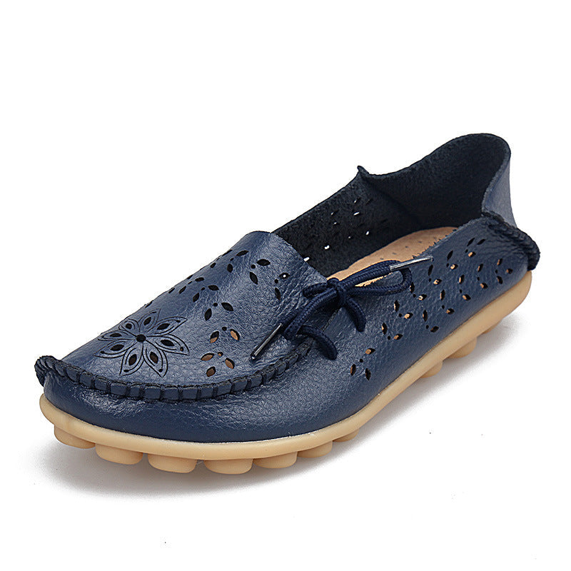New Hollow Leather Casual Shoes
