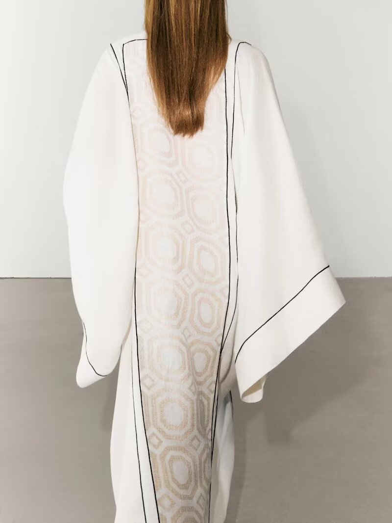 Women Simple Linen Asymmetric Long Sleeve Casual Dress