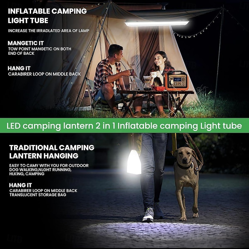 🔥Father's Day Sale 49% OFF 🏕️💡Portable Inflatable Foldable Solar Light Stick
