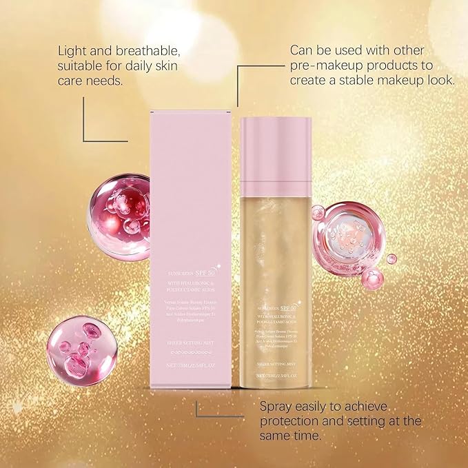 🔥Last Day 49% OFF -SUNGLAZE™ SHEER SETTING MIST SPF 50