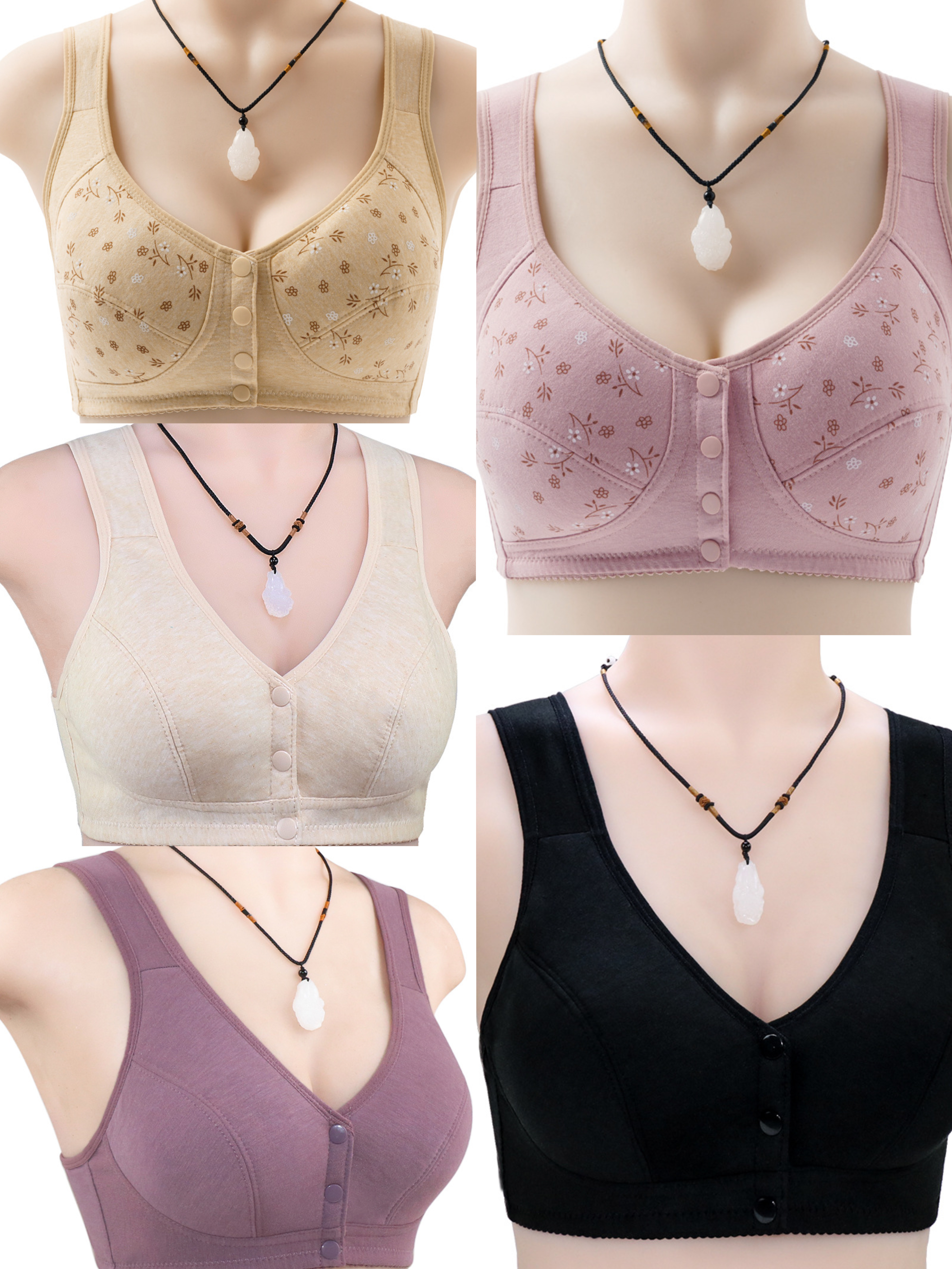 (🔥 50% OFF)Comfortable & Convenient Front Button Bra(2 PCS/Set)-BUY 2 GET 10% OFF