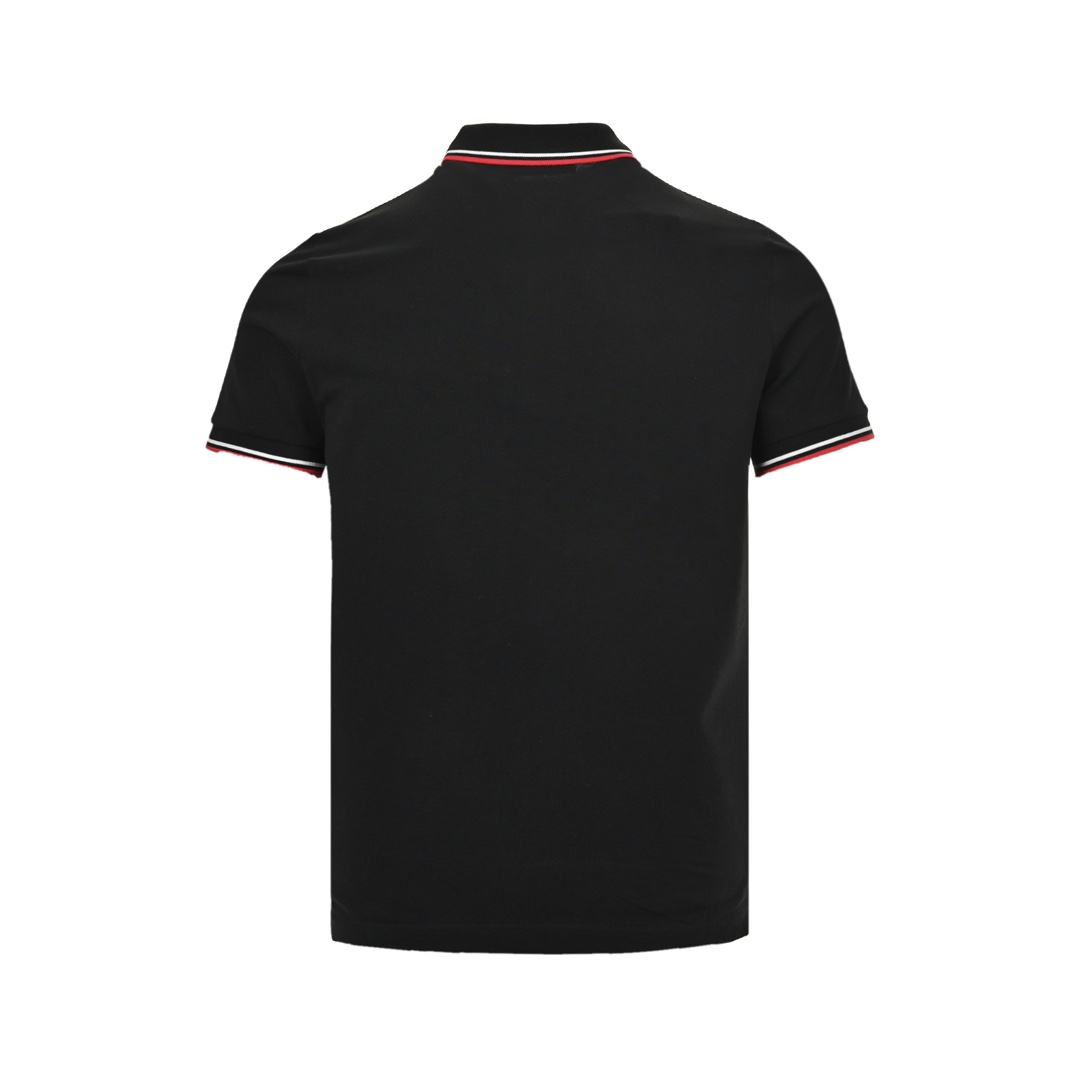 Prada 24ss classic chest silicone trim Polo short sleeve
