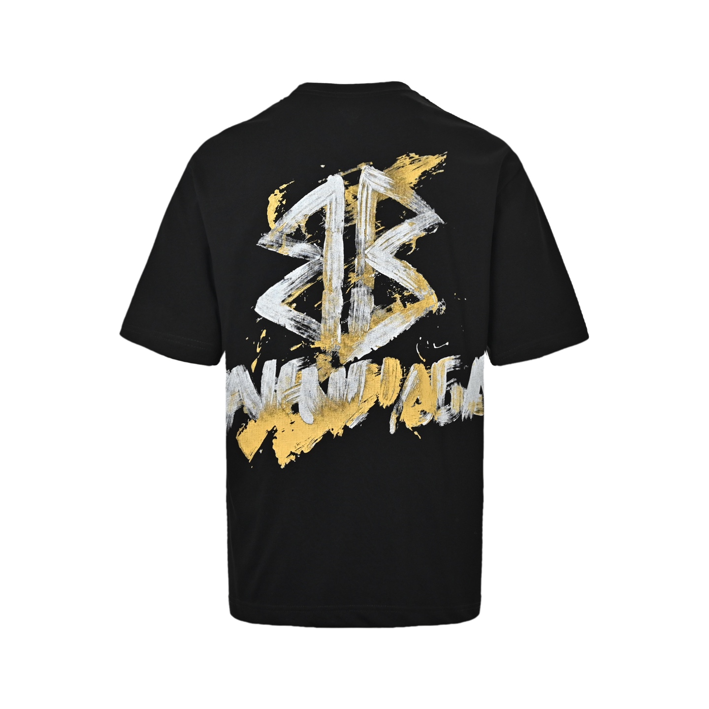 Balenciaga Hand-painted Double B Print Short Sleeve