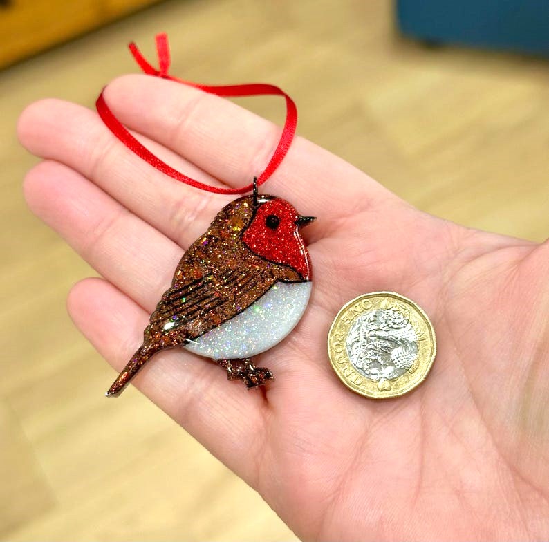 Christmas robin decoration