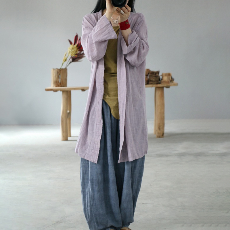 Solid Casual Long Sleeve Comfy Cardigan