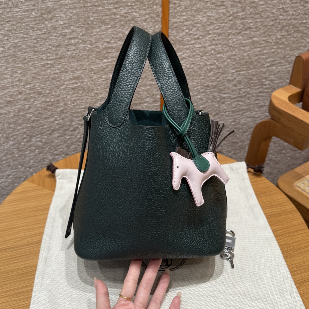Hermès Picotin 60Vert cypress handbag (handmade to order)