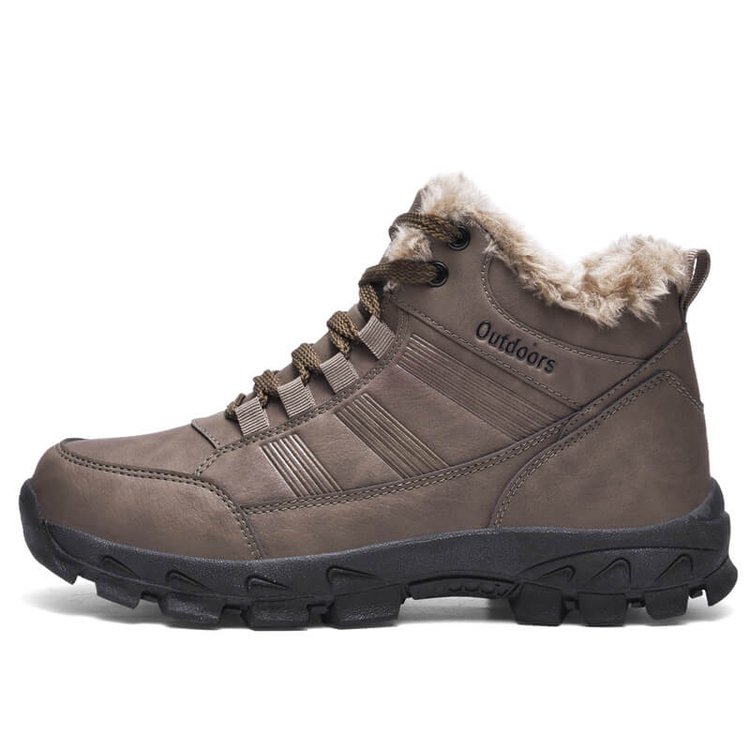 Men's Winter Plus Velvet Outdoor Anti-Ski Boots