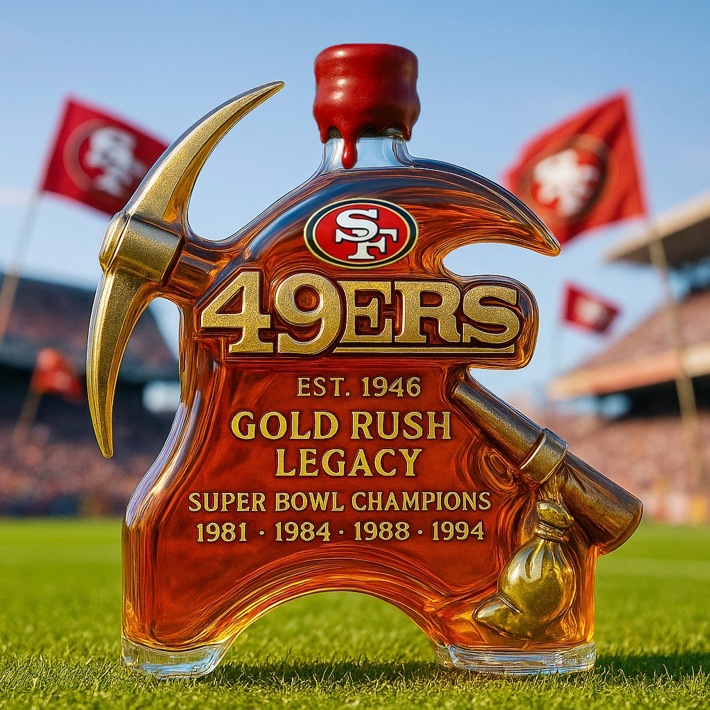 San Francisco 49ers Limited-Edition Whiskey Bottle