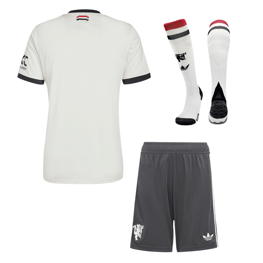 Manchester United Men's Third Home Football Shirt Kit (Shirt + Shorts + Socks) 2024/25