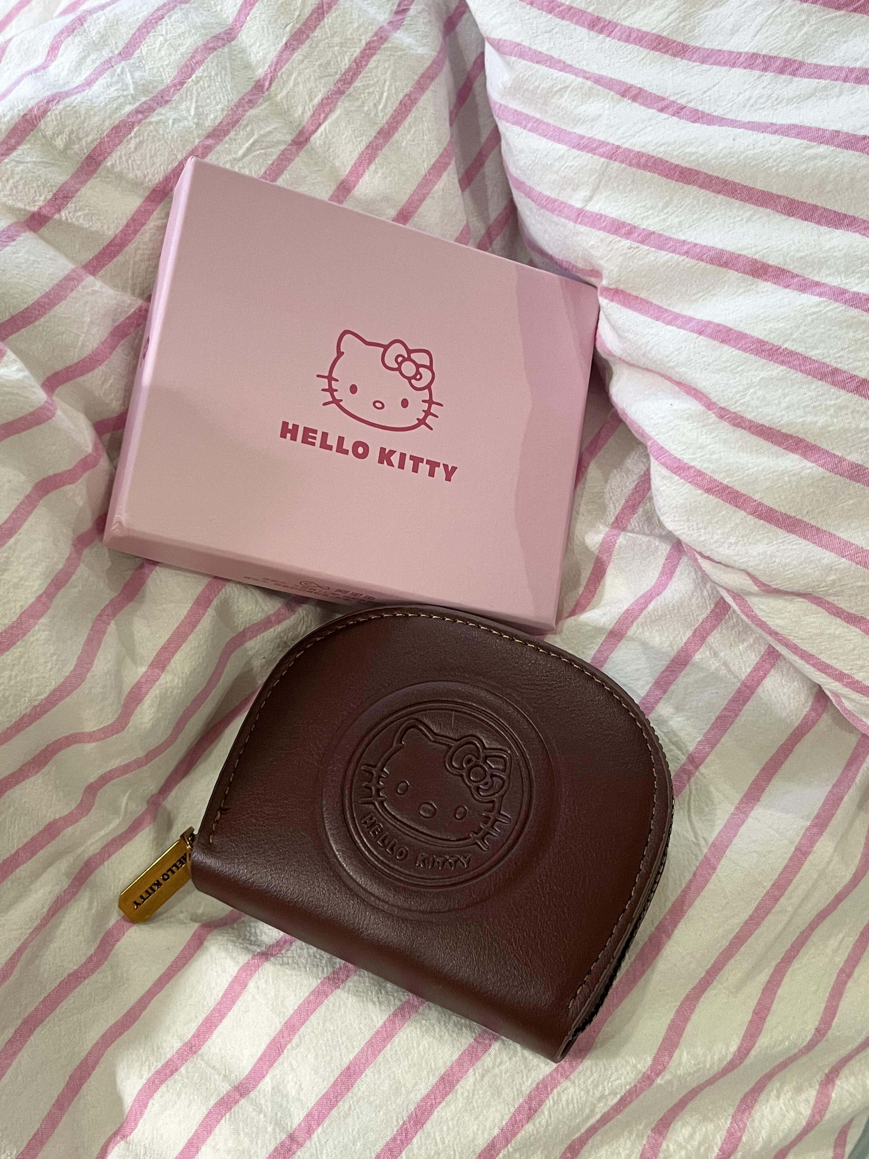 Hellokitty Zipper Card Holder PU Leather Purse Organizer Credit Card Holde (gift box packaging)