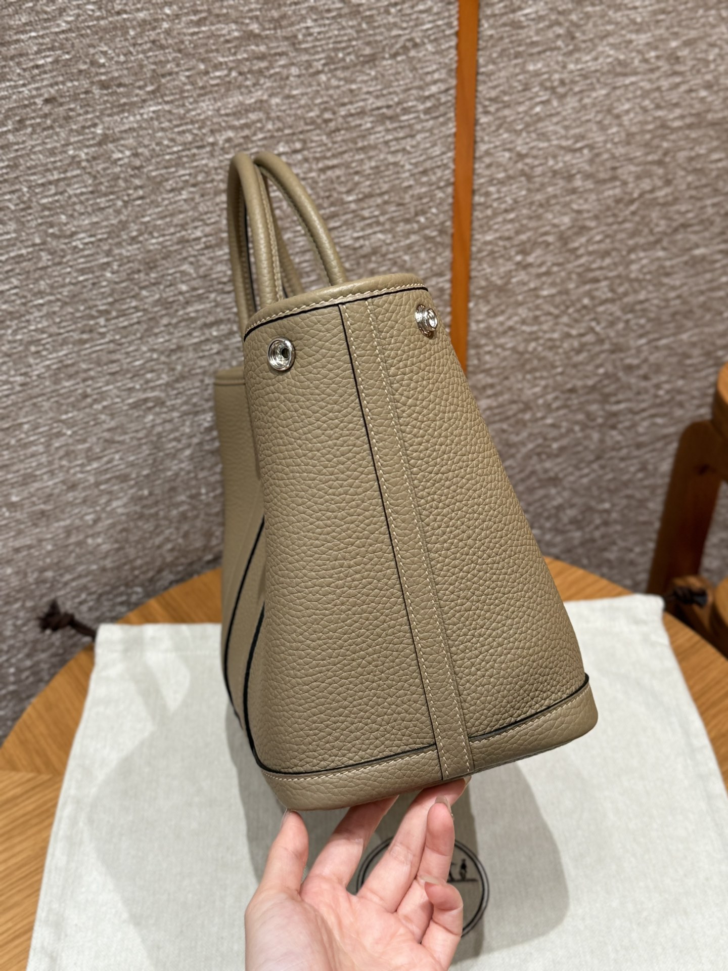 Hermes Garden party 30cm 8QBeige Marfa handbag (handmade to order)